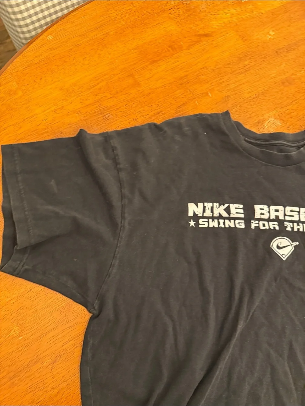 Nike Black 'Nike Baseball' Short Sleeve Graphic Tee